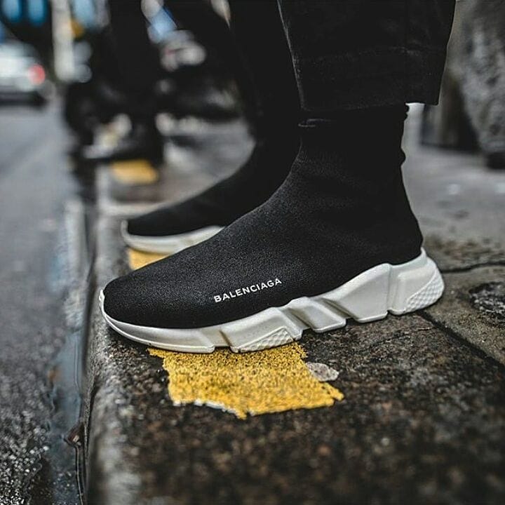 balenciaga shoes on foot
